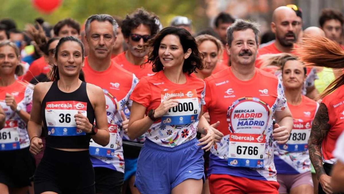 La presidenta participó en la XV carrera popular Madrid