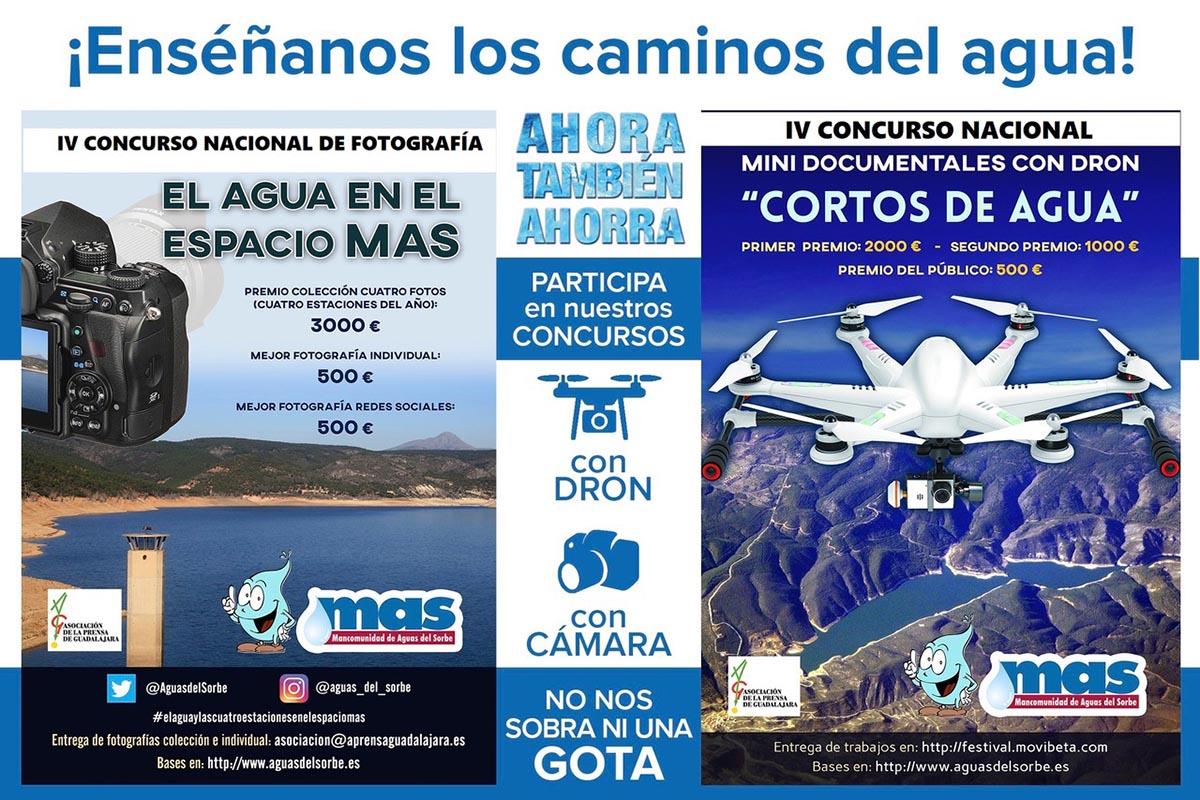Minidocumentales con dron y fotografías podrán optar a estos certámenes organizados en colaboración con la Asociación de la Prensa de Guadalajara