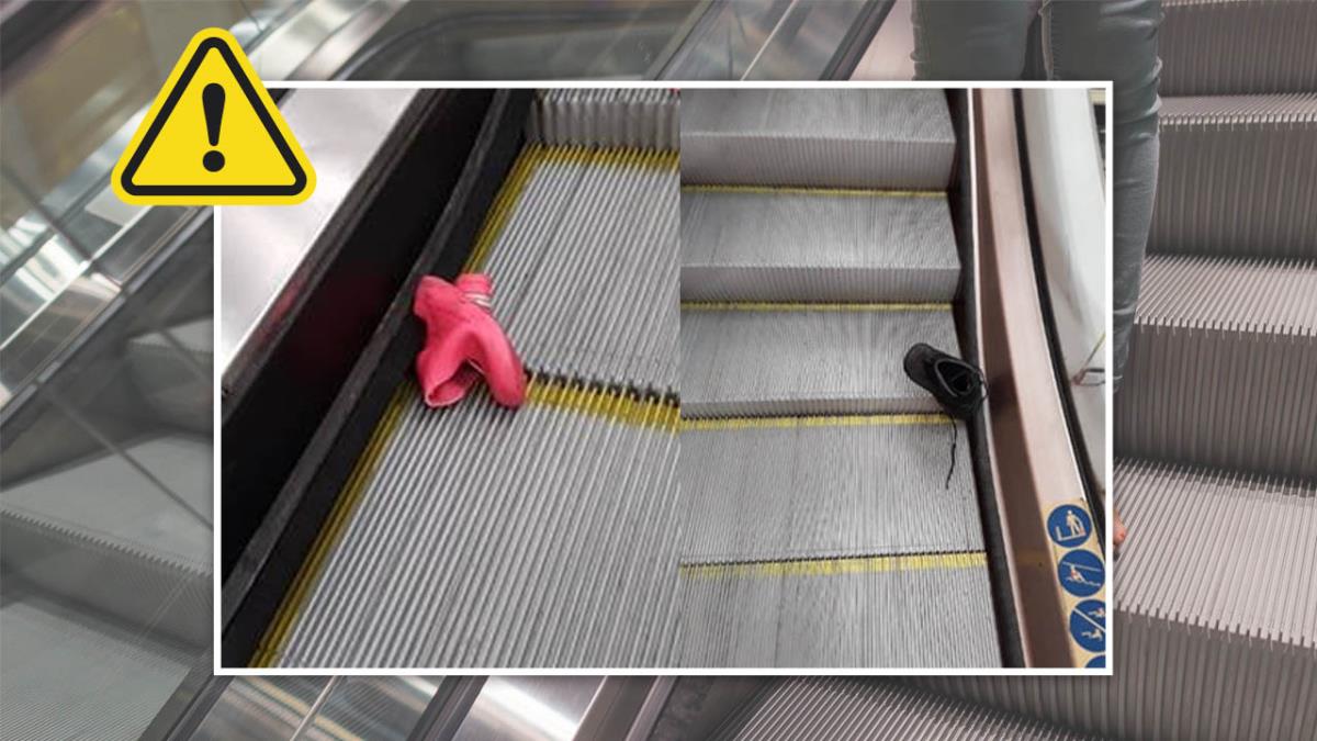 Metro de Madrid, advierte del peligro de engancharse los zapatos