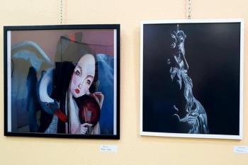 La alcaldesa moralejeña acudió a Humanes para participar en la inauguración de la exposición