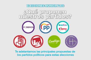 Los candidatos a la alcaldía de los principales partidos comparten con los lectores de Soyde. algunas de sus principales propuestas para la próxima legislatura 2019-2023